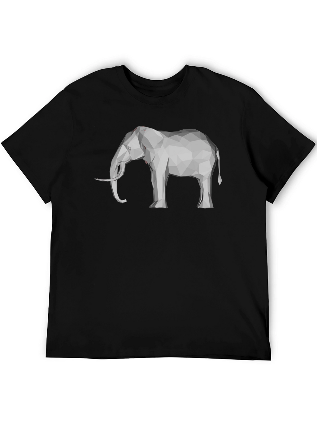 Geometric Elephant Graphic Tee - Modern Mens T-Shirt