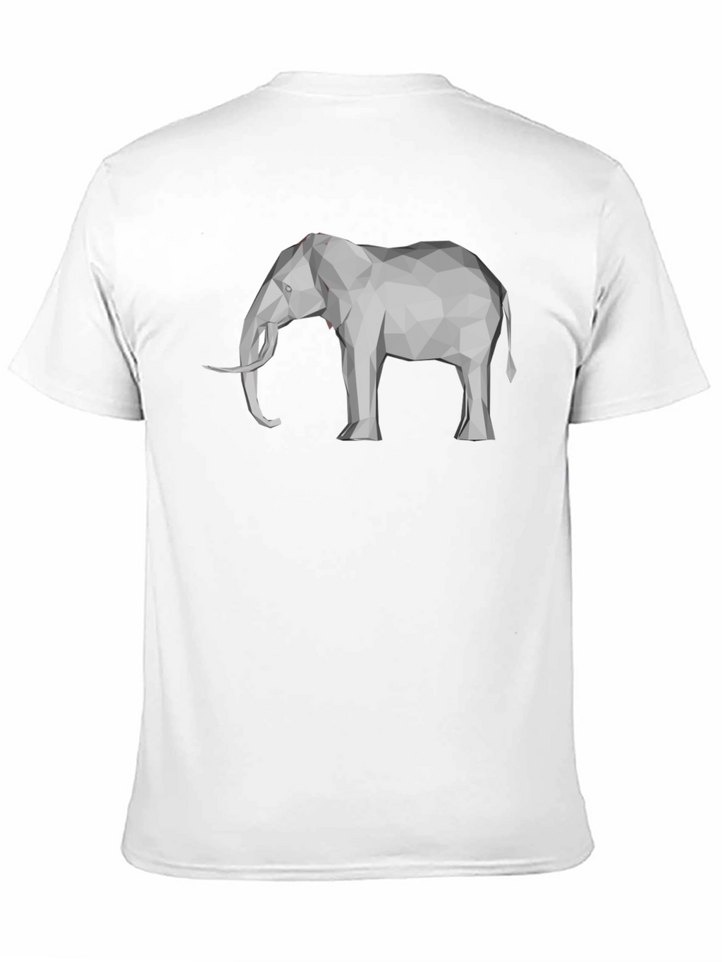 Geometric Elephant Graphic Tee - Modern Mens T-Shirt