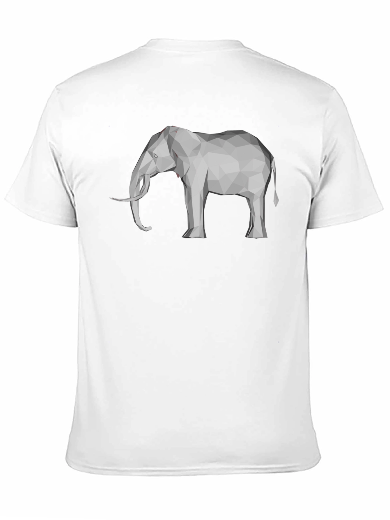 Geometric Elephant Graphic Tee - Modern Mens T-Shirt