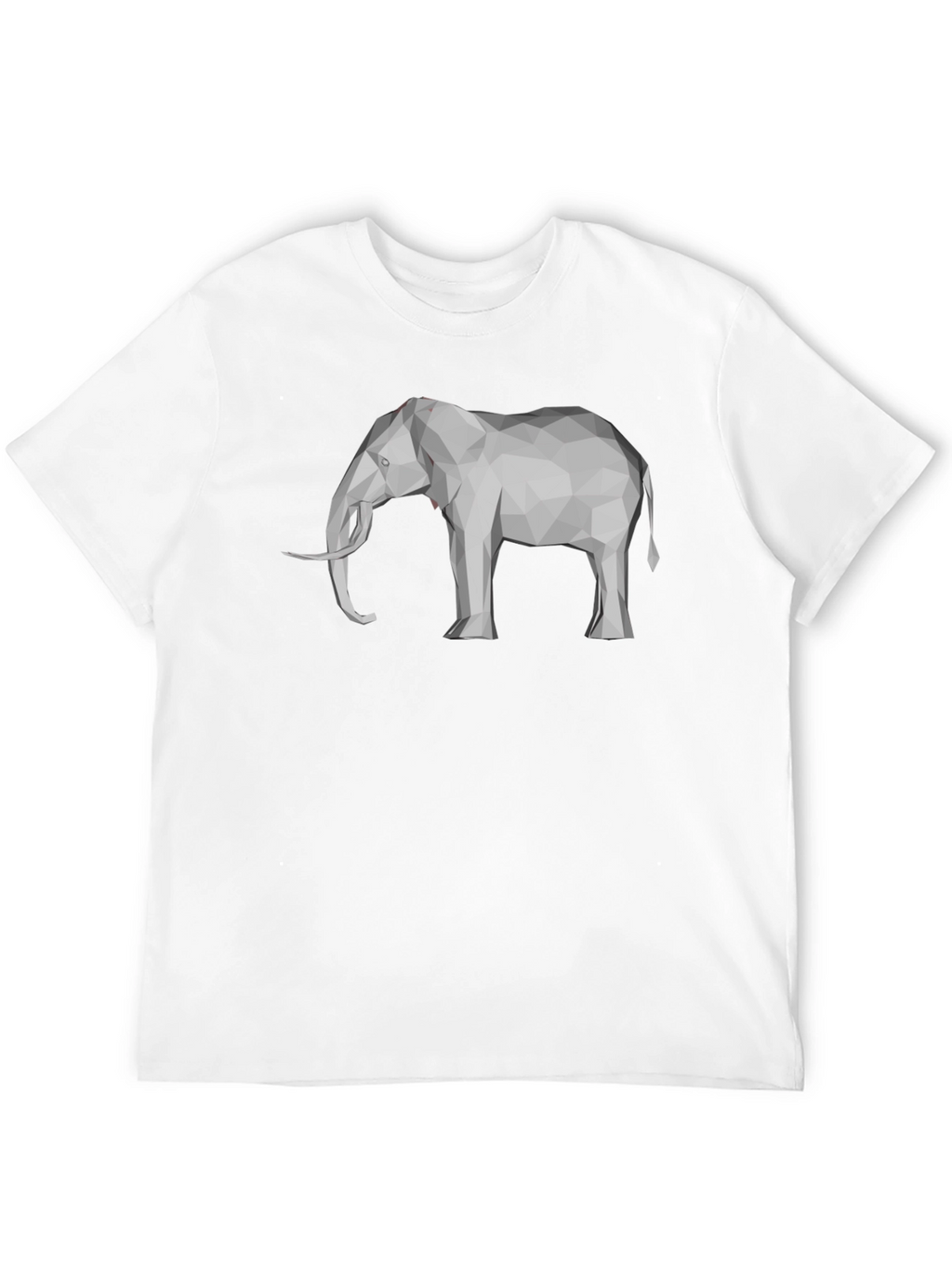Geometric Elephant Graphic Tee - Modern Mens T-Shirt