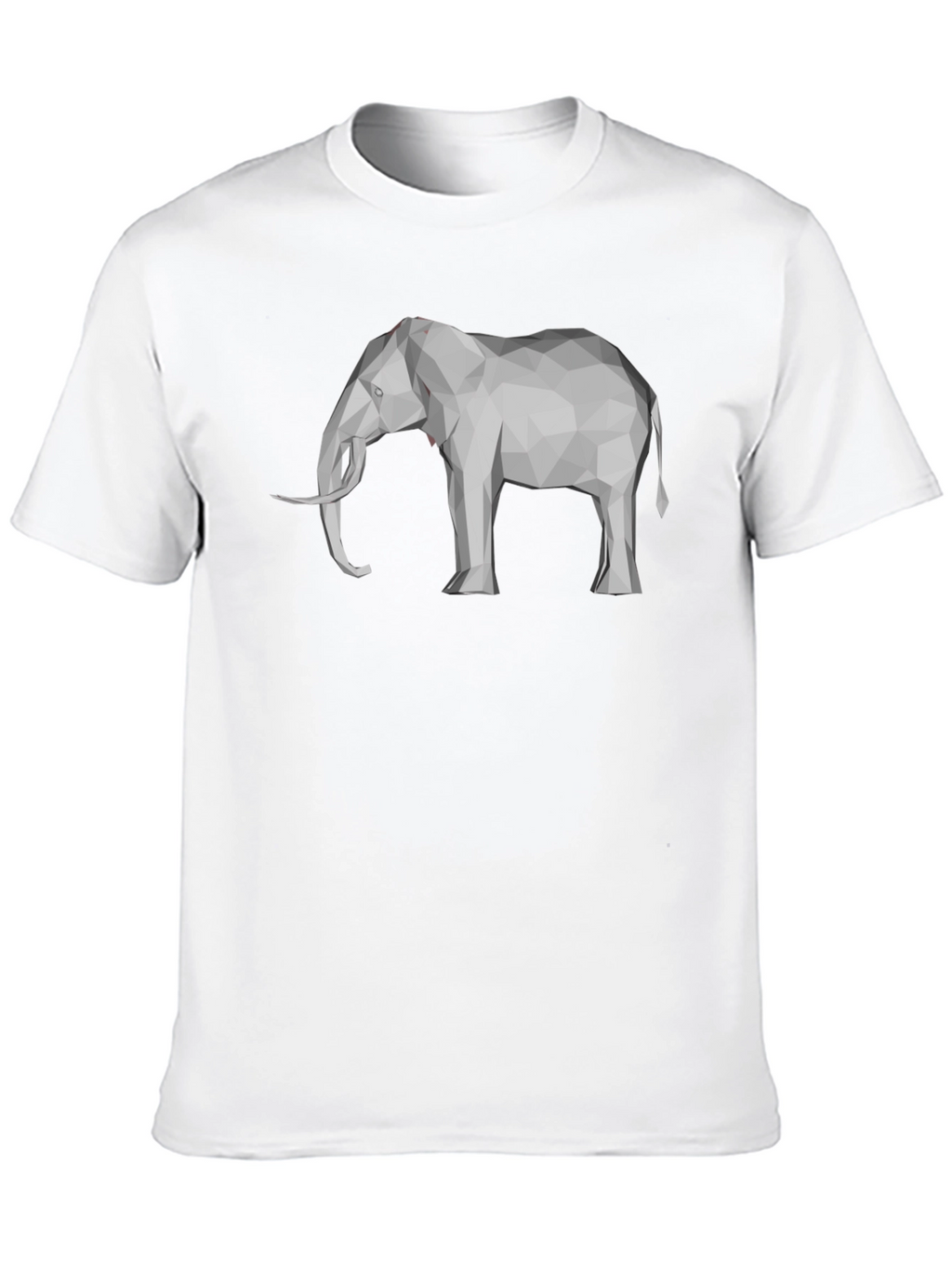 Geometric Elephant Graphic Tee - Modern Mens T-Shirt