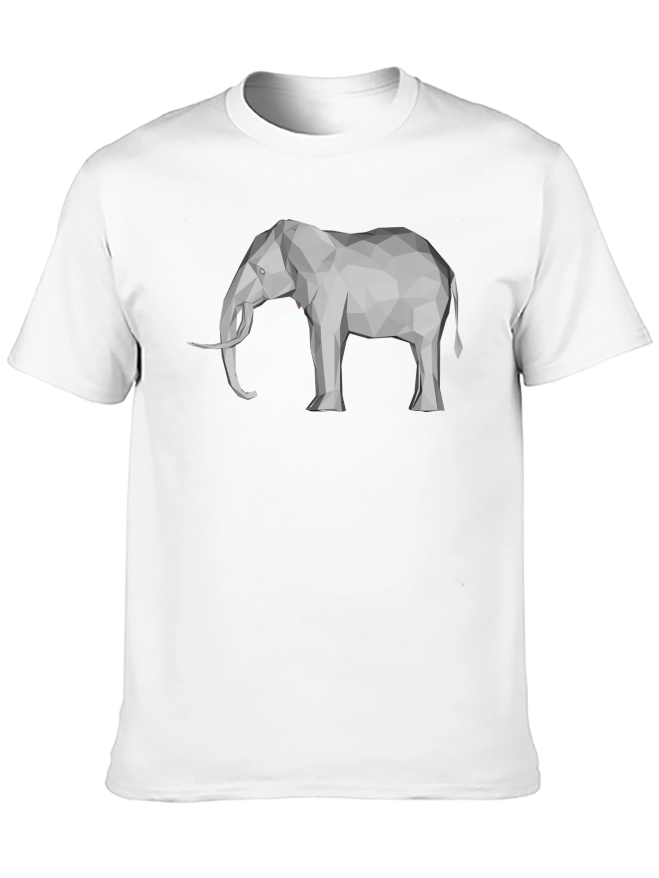 Geometric Elephant Graphic Tee - Modern Mens T-Shirt