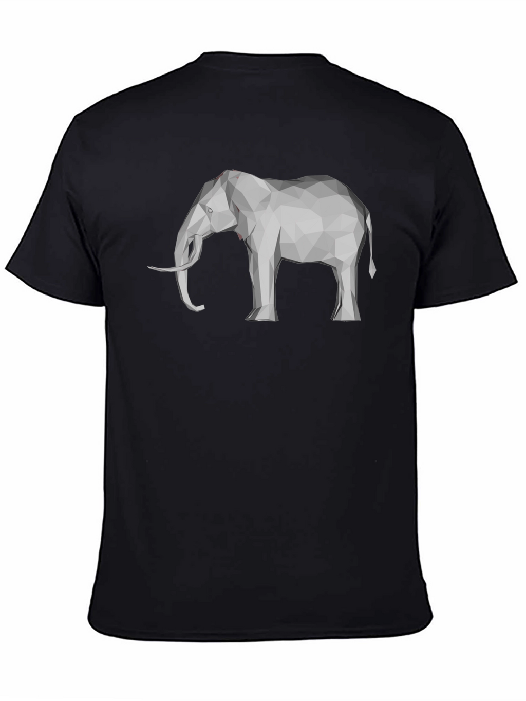 Geometric Elephant Graphic Tee - Modern Mens T-Shirt