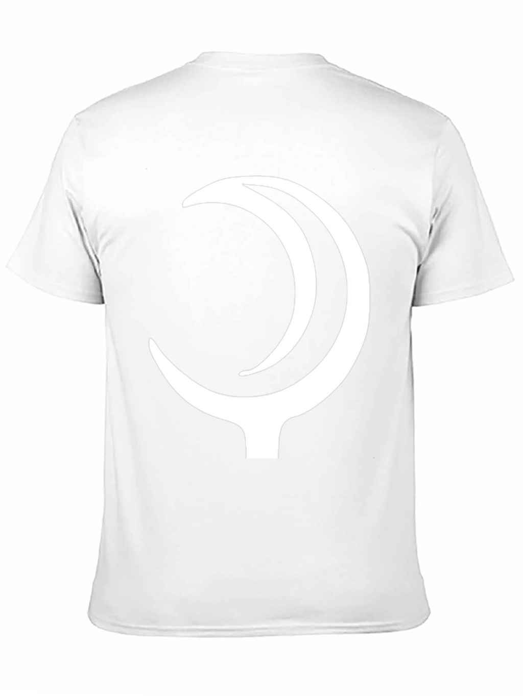 Black T-Shirt with Crescent Moon Design