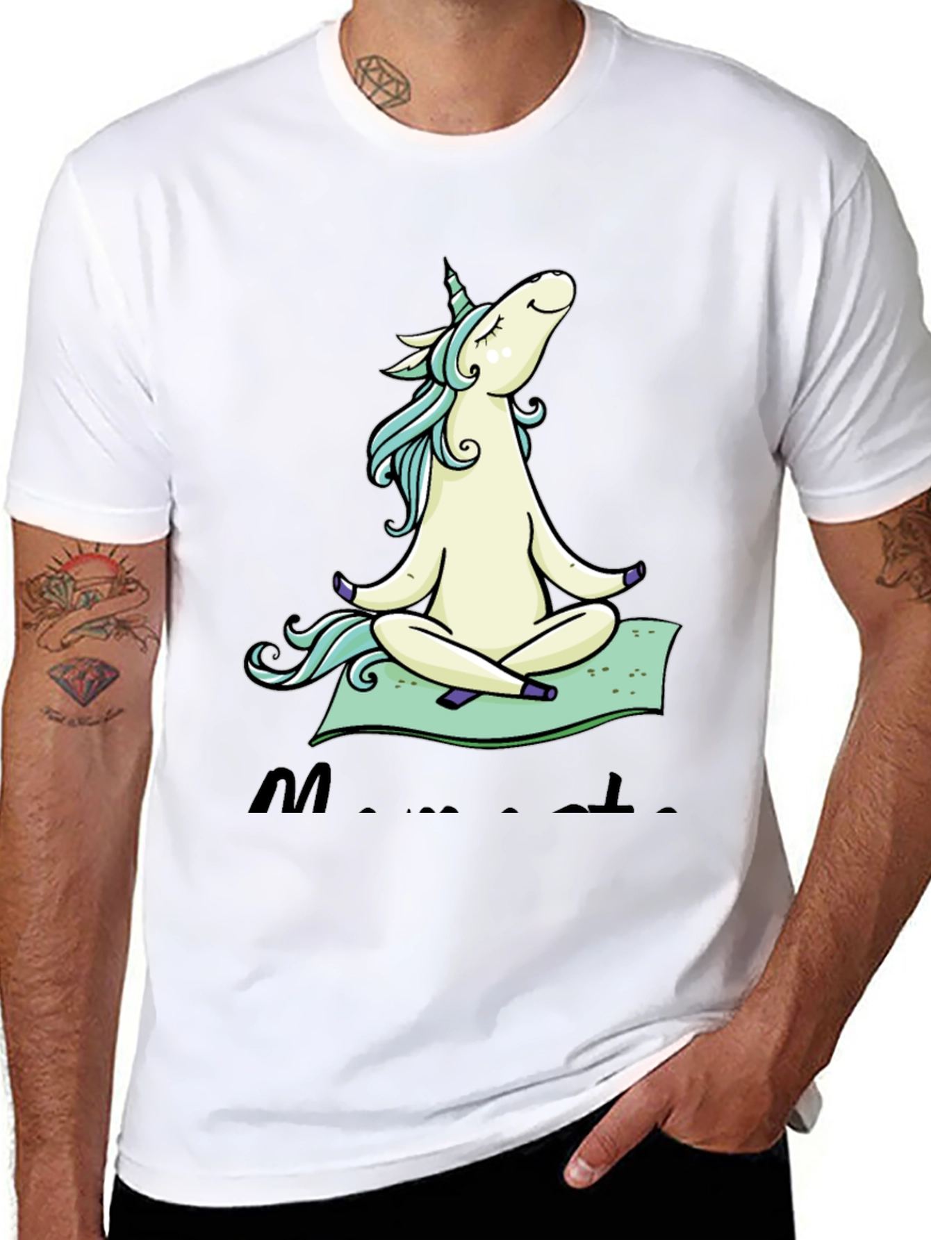 Zen Unicorn T-Shirt: Meditating Graphic Tee