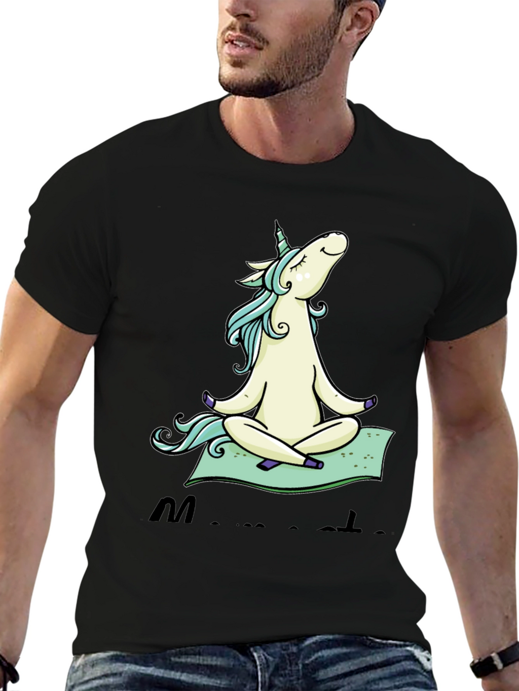Zen Unicorn T-Shirt: Meditating Graphic Tee