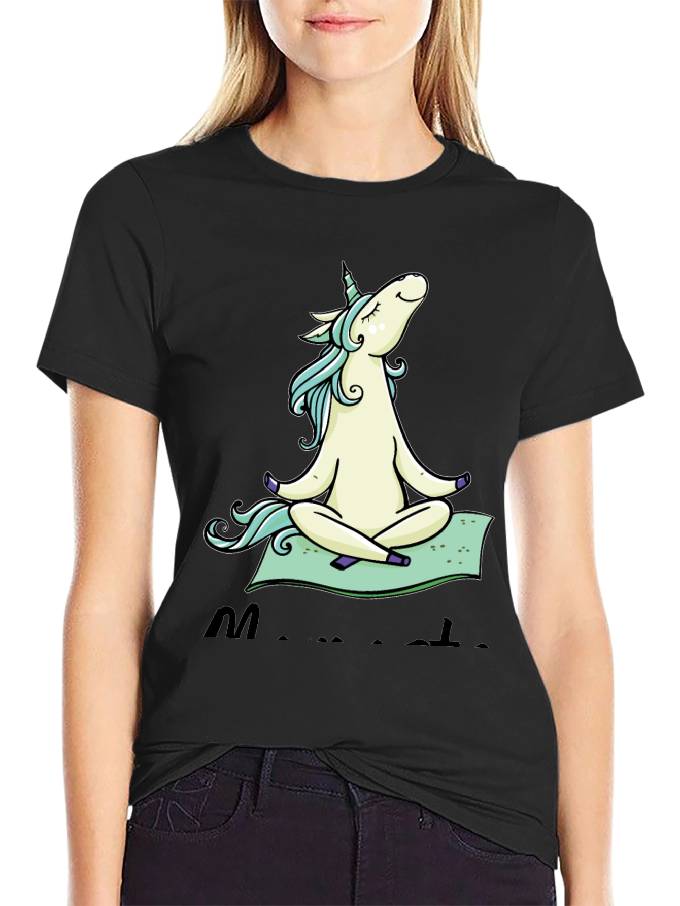 Zen Unicorn T-Shirt: Meditating Graphic Tee