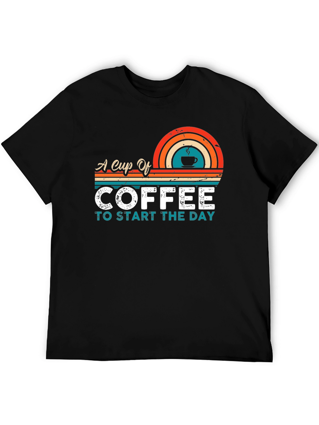 Retro Coffee T-Shirt - Start Your Day Right