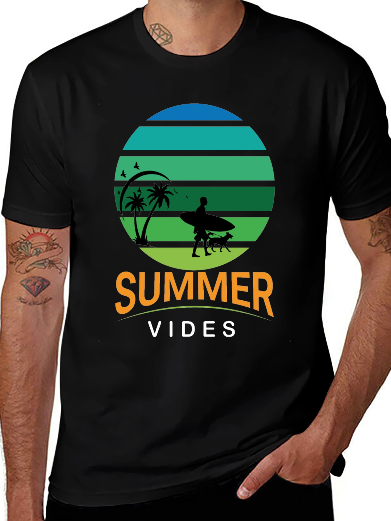 Summer Vibes Graphic Tee - Beach Lover T-Shirt