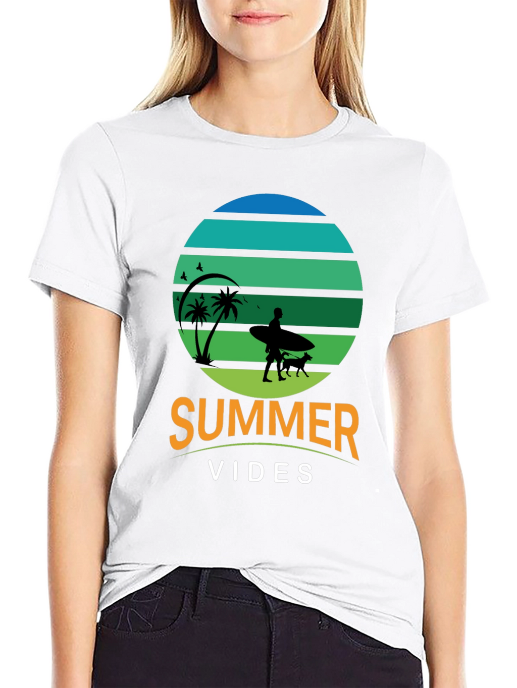 Summer Vibes Graphic Tee - Beach Lover T-Shirt