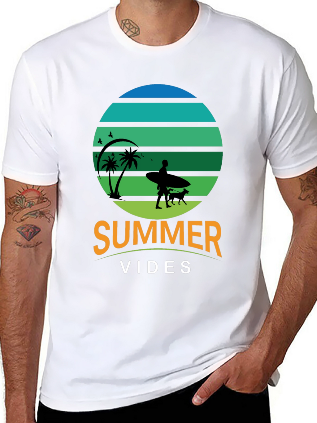 Summer Vibes Graphic Tee - Beach Lover T-Shirt