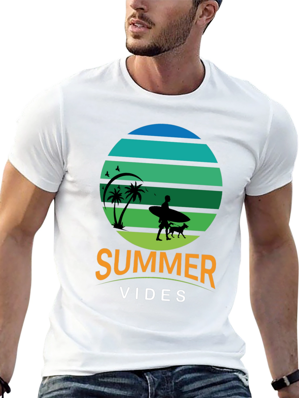 Summer Vibes Graphic Tee - Beach Lover T-Shirt