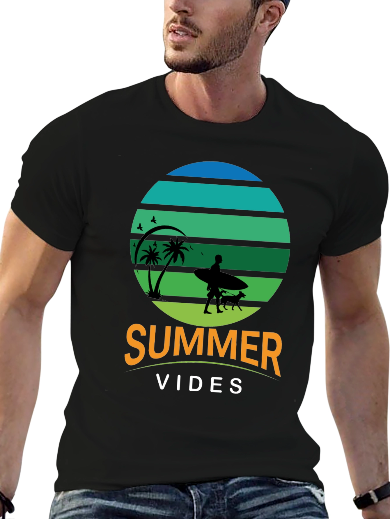 Summer Vibes Graphic Tee - Beach Lover T-Shirt