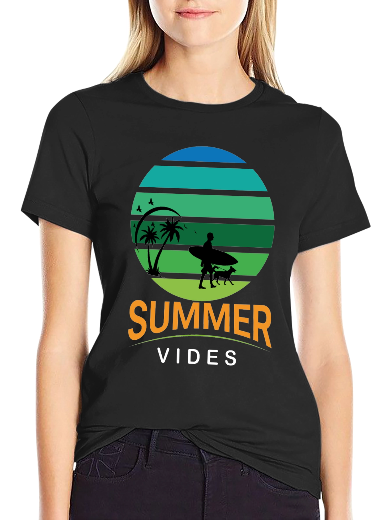 Summer Vibes Graphic Tee - Beach Lover T-Shirt