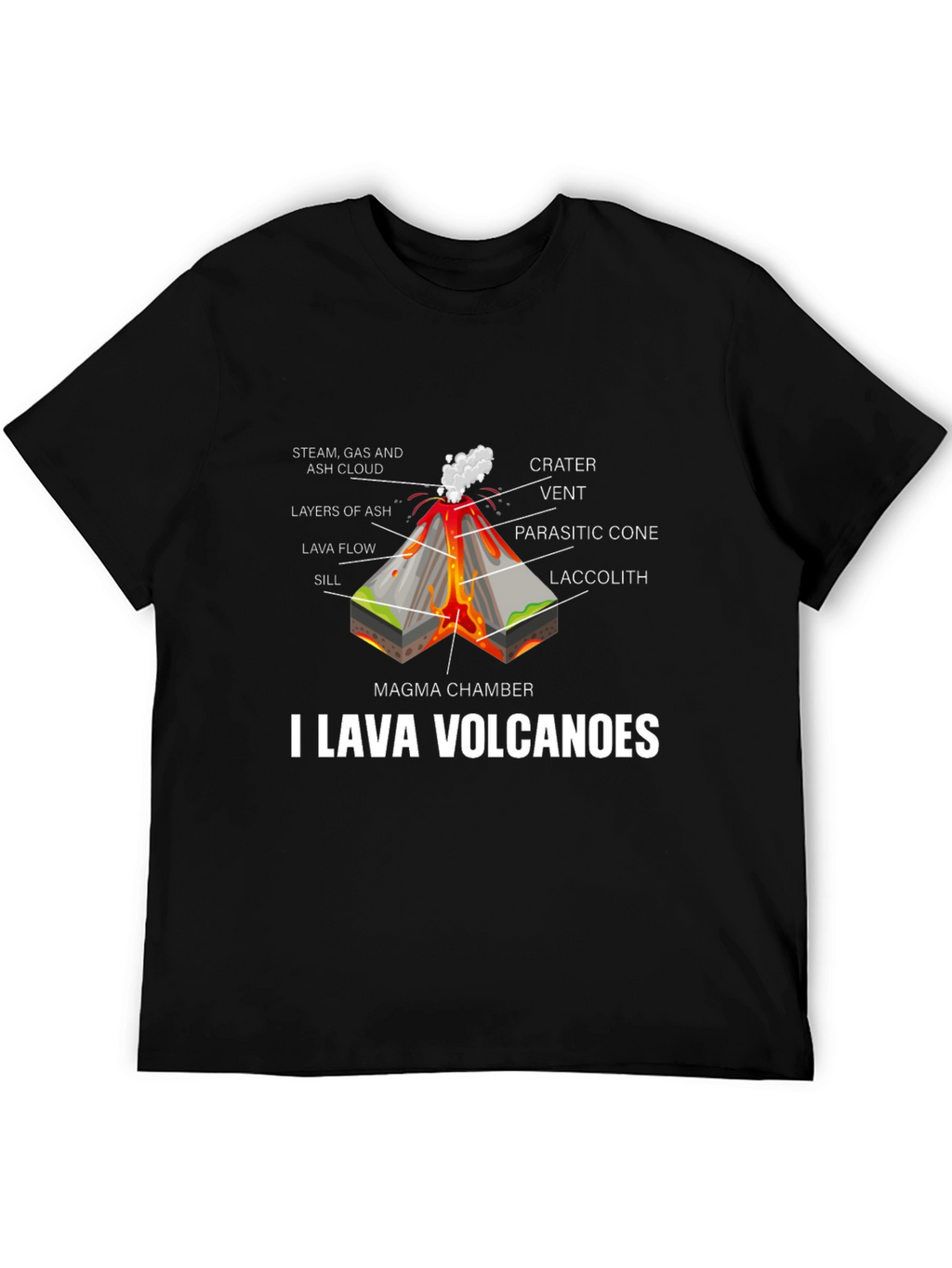 I Lava Volcanoes Graphic T-Shirt