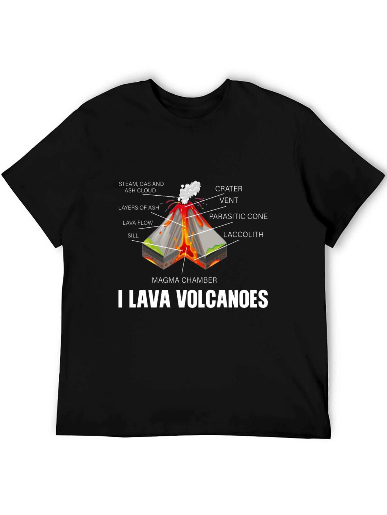 I Lava Volcanoes Graphic T-Shirt