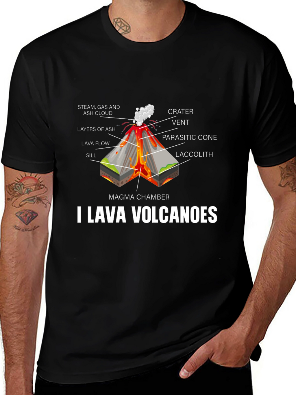 I Lava Volcanoes Graphic T-Shirt
