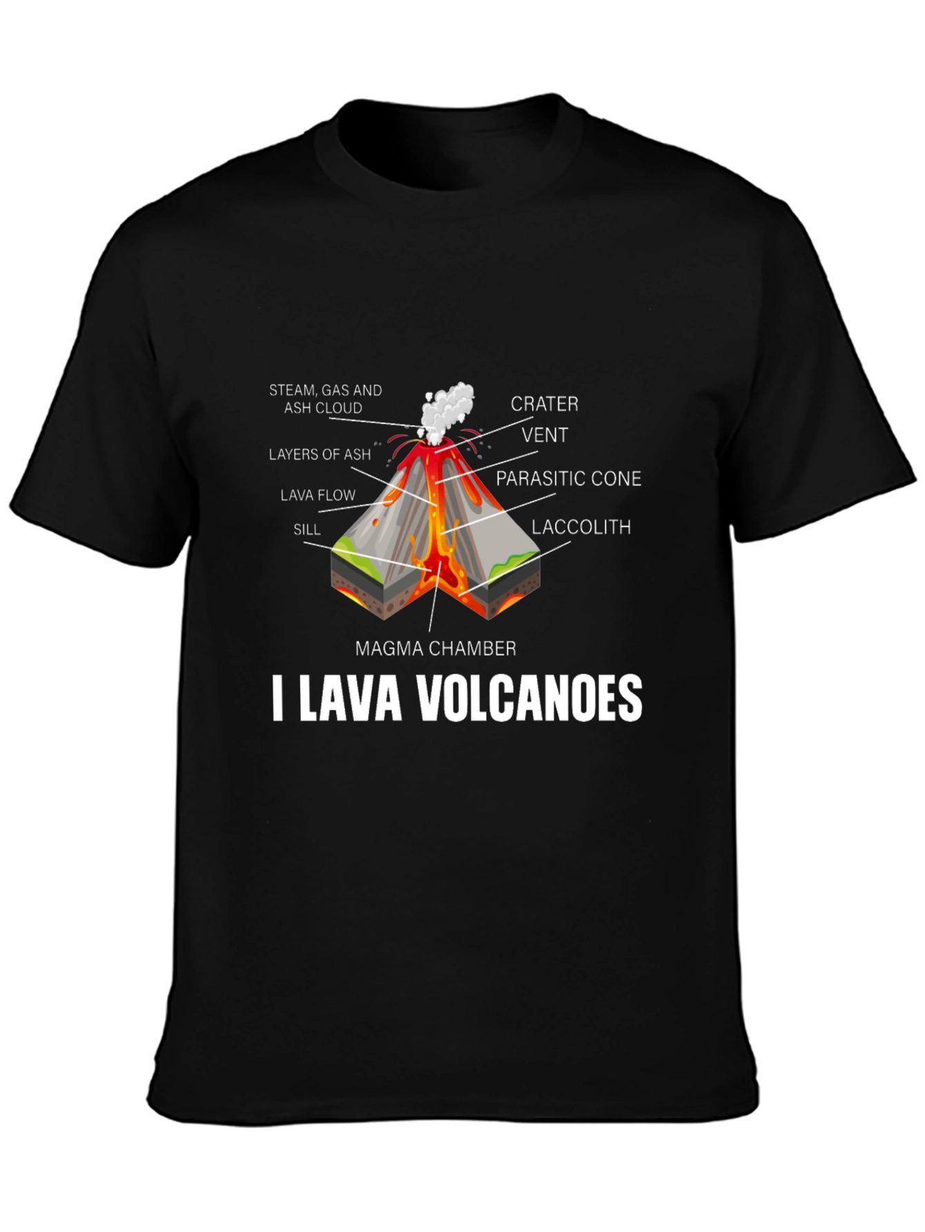 I Lava Volcanoes Graphic T-Shirt