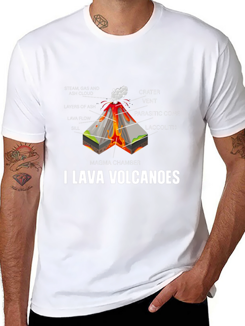 I Lava Volcanoes Graphic T-Shirt