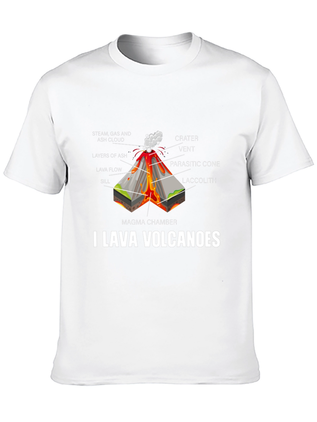 I Lava Volcanoes Graphic T-Shirt