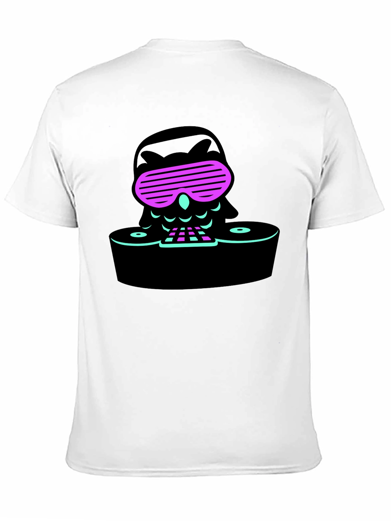 Cool Owl DJ Black T-Shirt