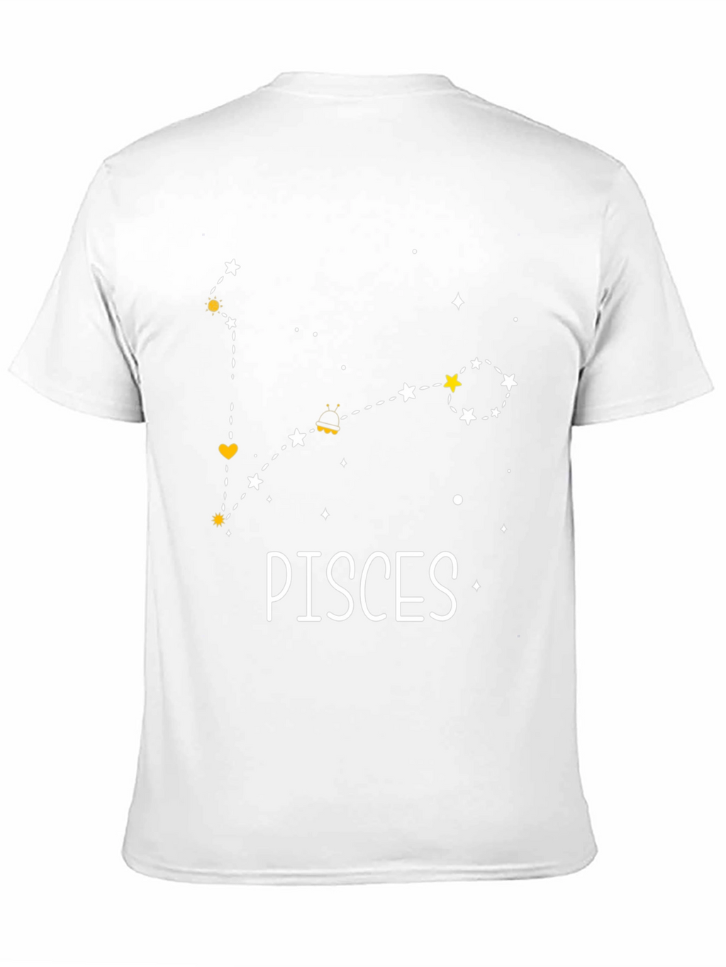Pisces Constellation Black T-Shirt