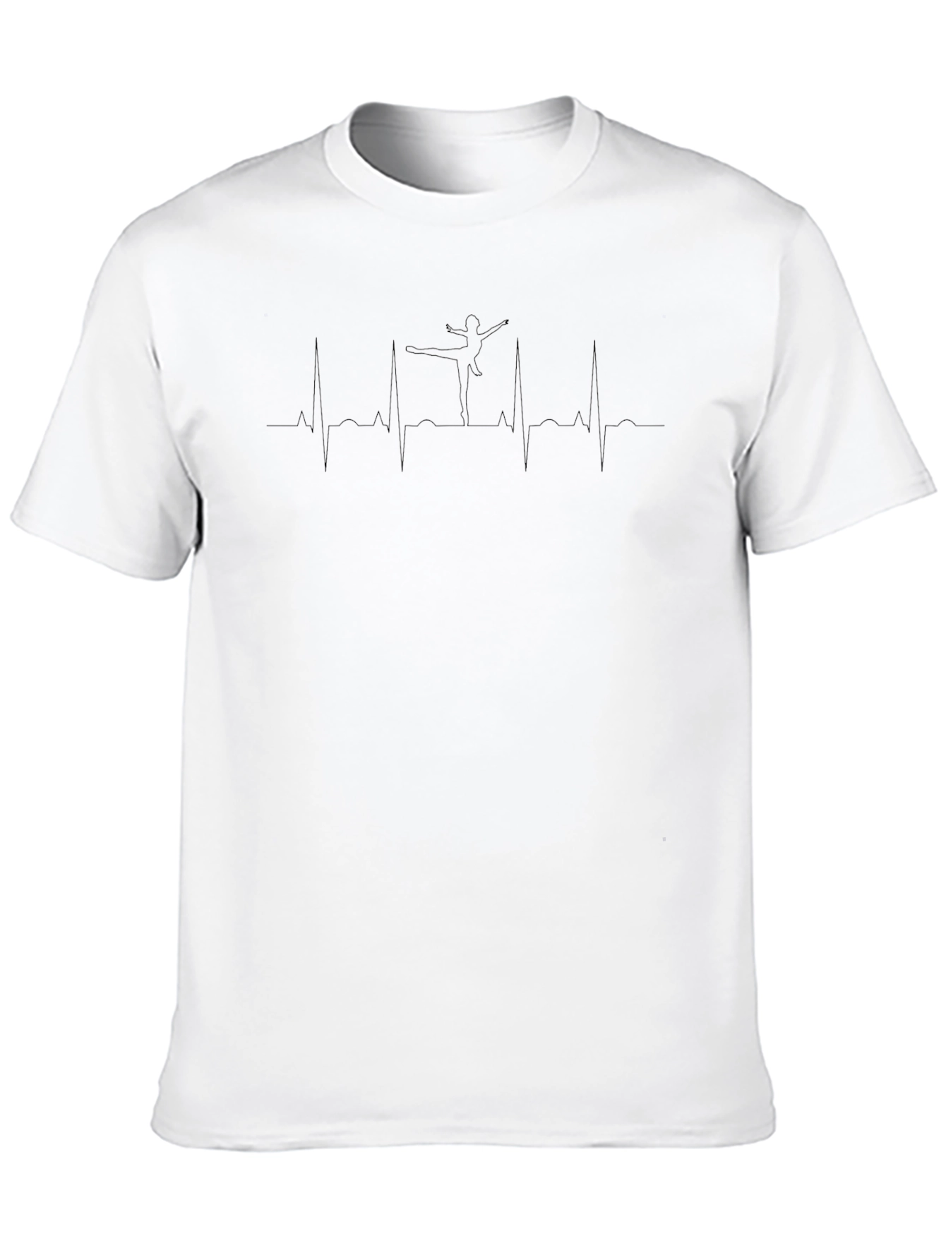 Heartbeat Dancer Graphic T-Shirt - Black