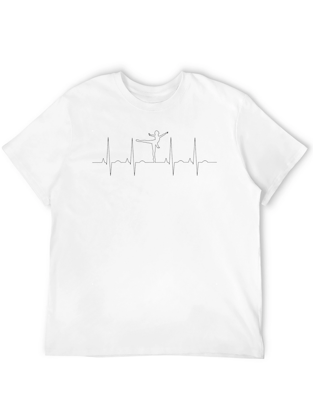 Heartbeat Dancer Graphic T-Shirt - Black