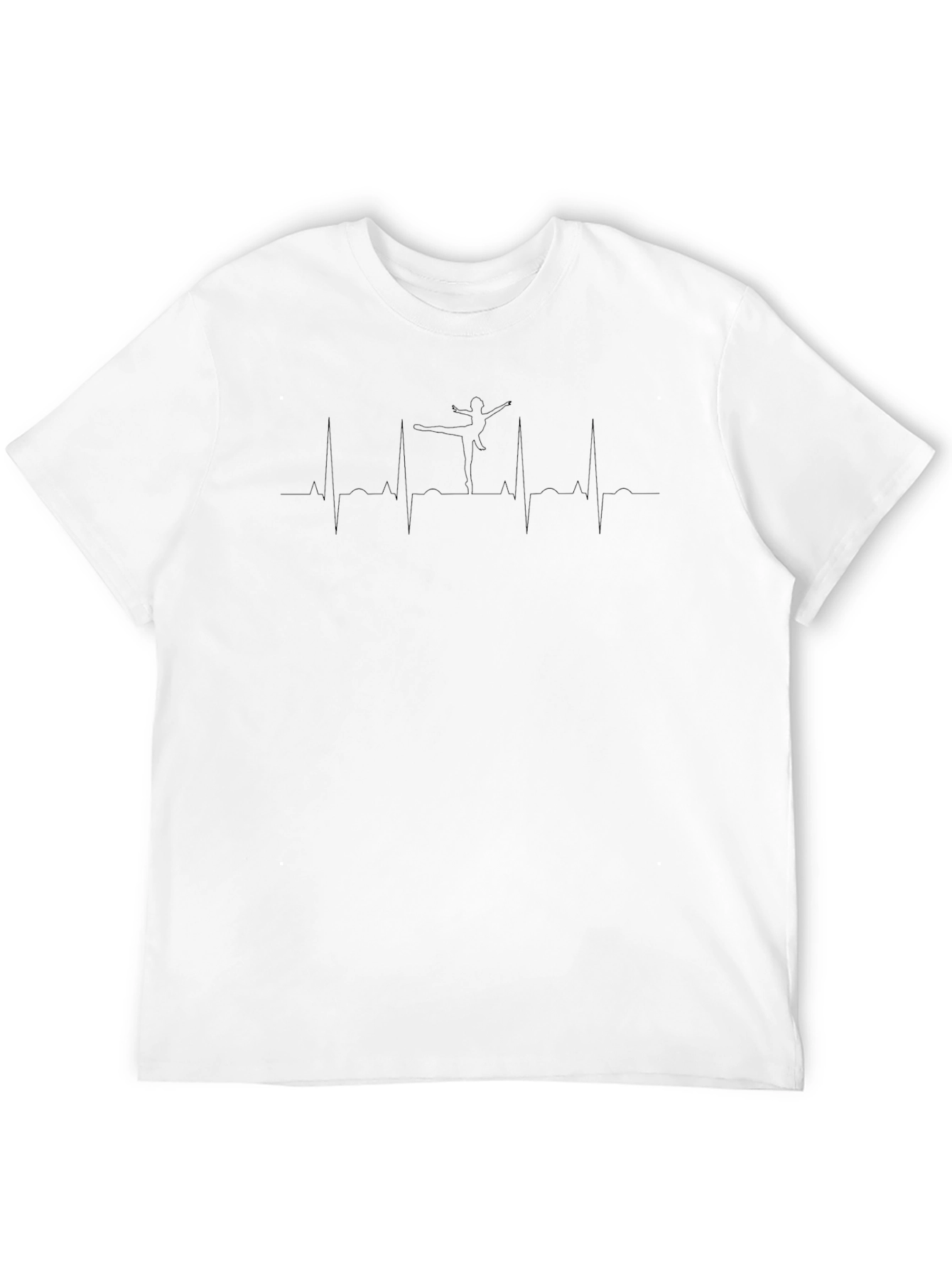 Heartbeat Dancer Graphic T-Shirt - Black
