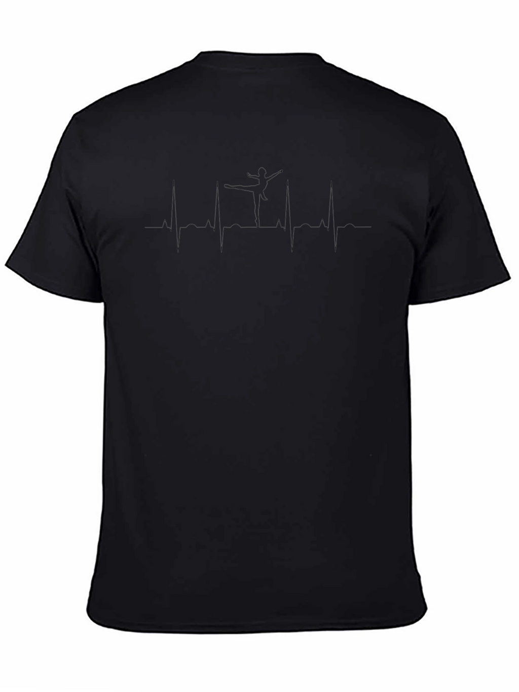 Heartbeat Dancer Graphic T-Shirt - Black