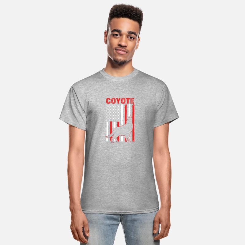 4th Of July US Flag Coyote Hunt Coyote Silhouette