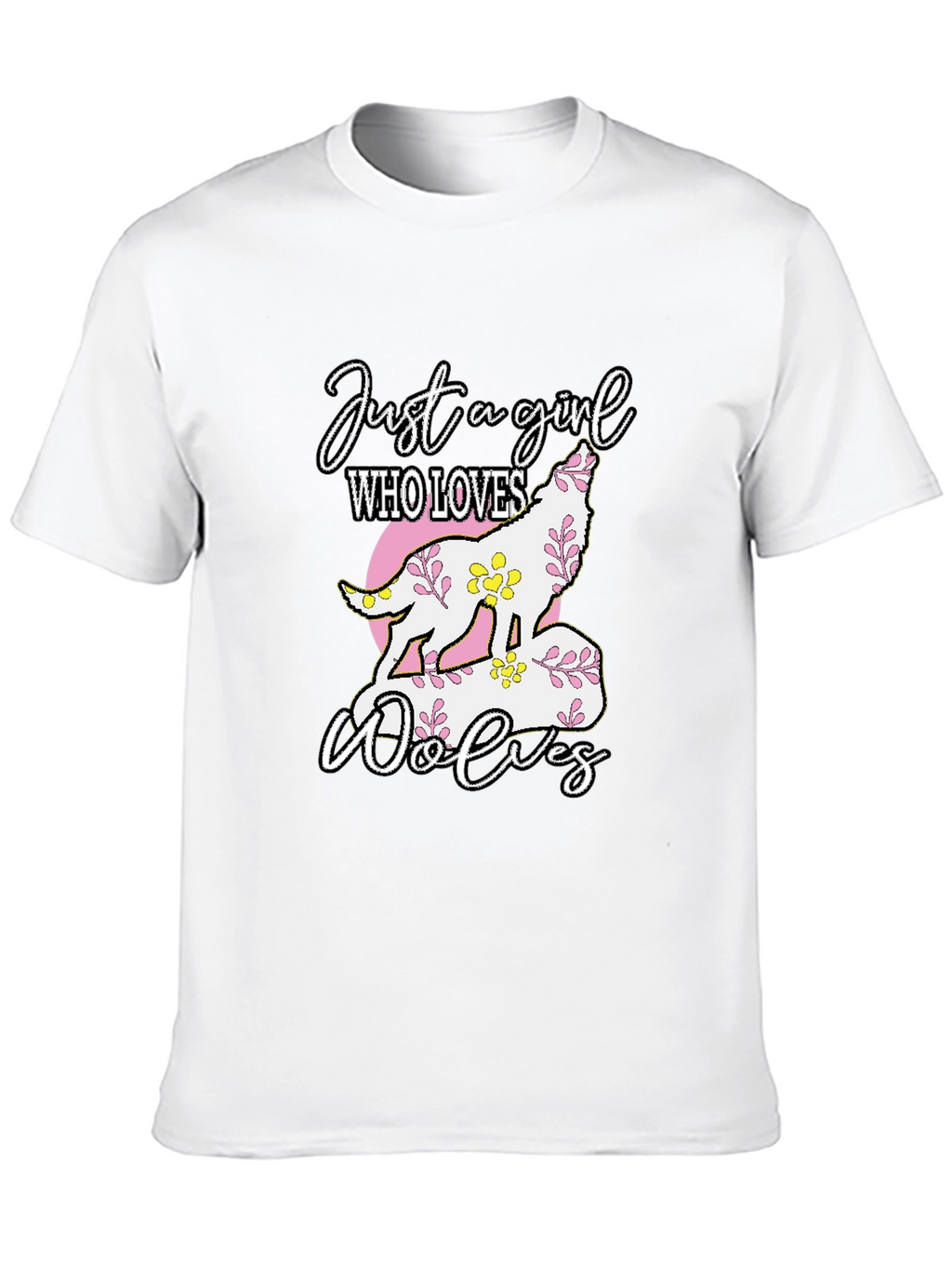 Just a Girl Who Loves Wolves T-Shirt