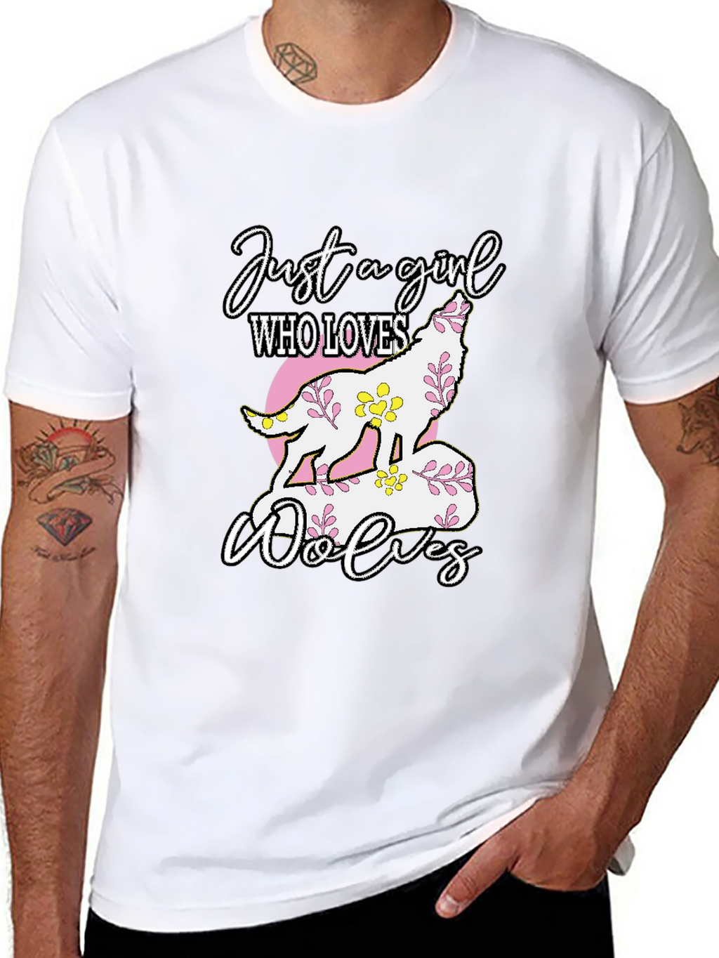 Just a Girl Who Loves Wolves T-Shirt
