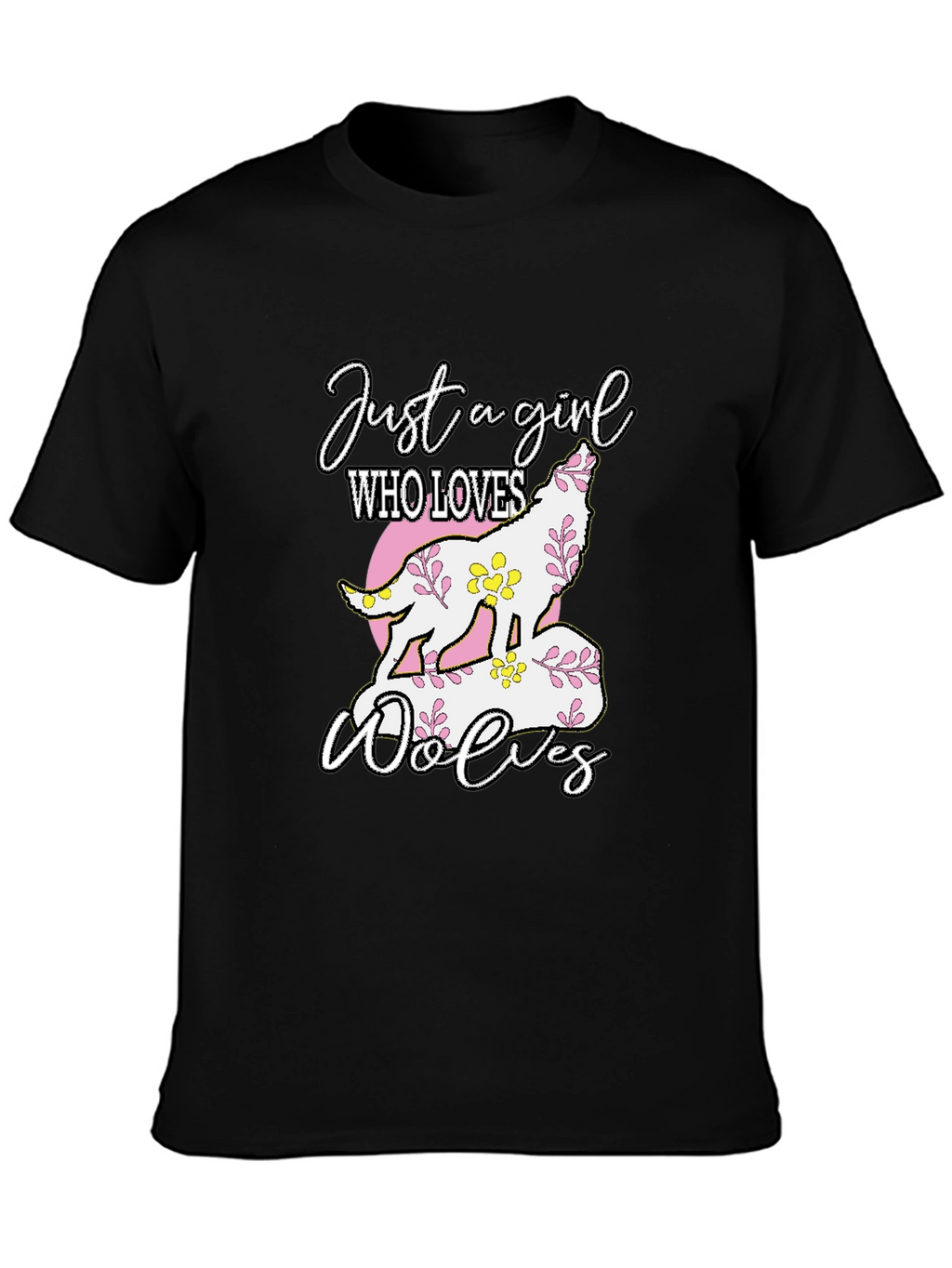 Just a Girl Who Loves Wolves T-Shirt
