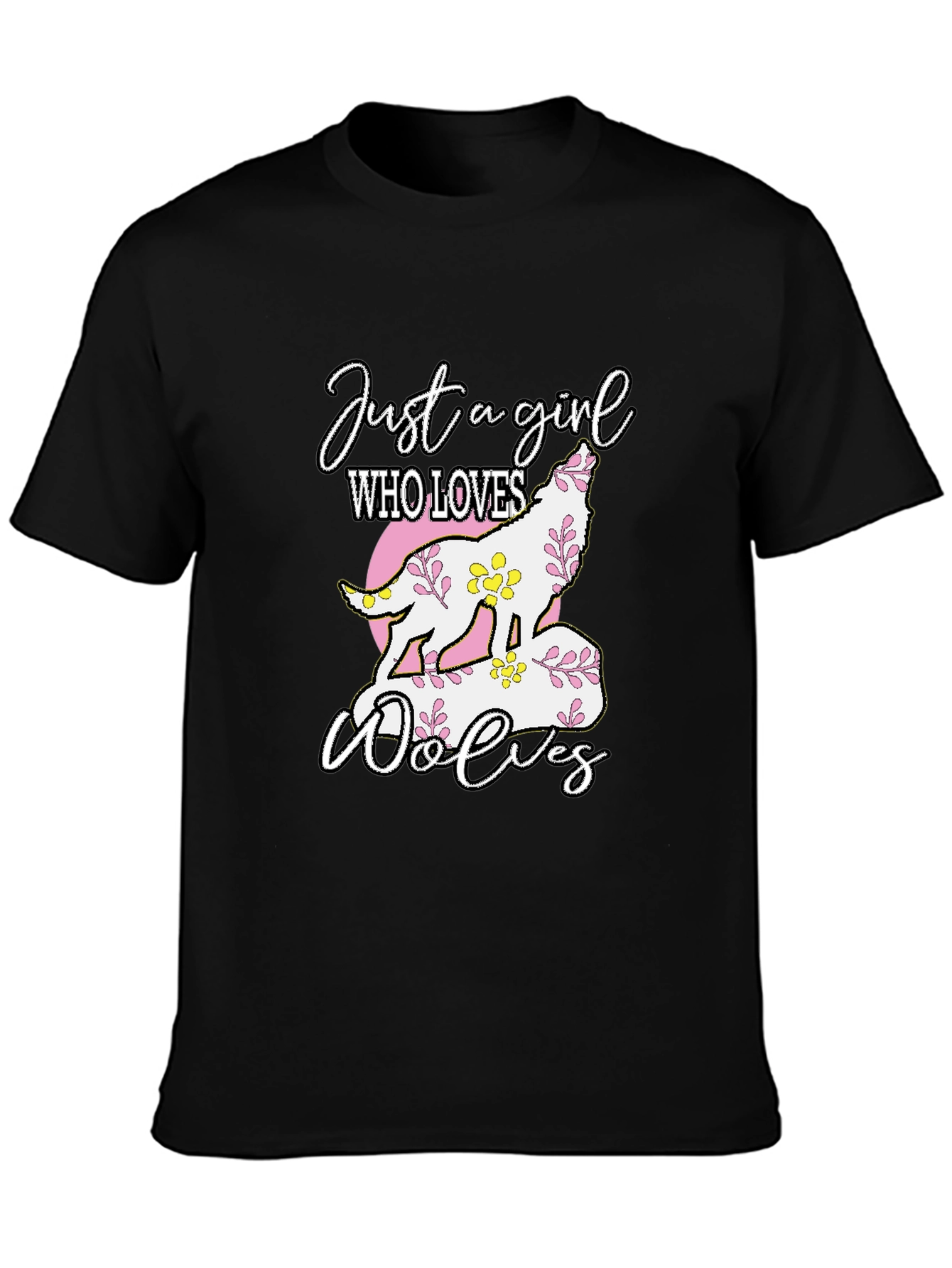 Just a Girl Who Loves Wolves T-Shirt