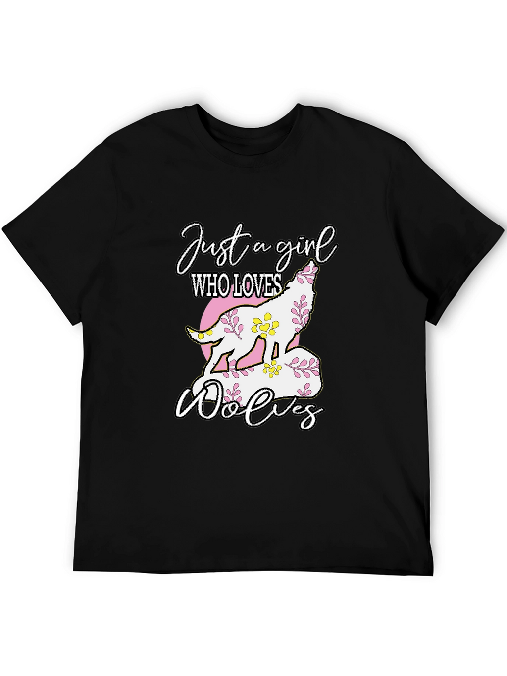 Just a Girl Who Loves Wolves T-Shirt