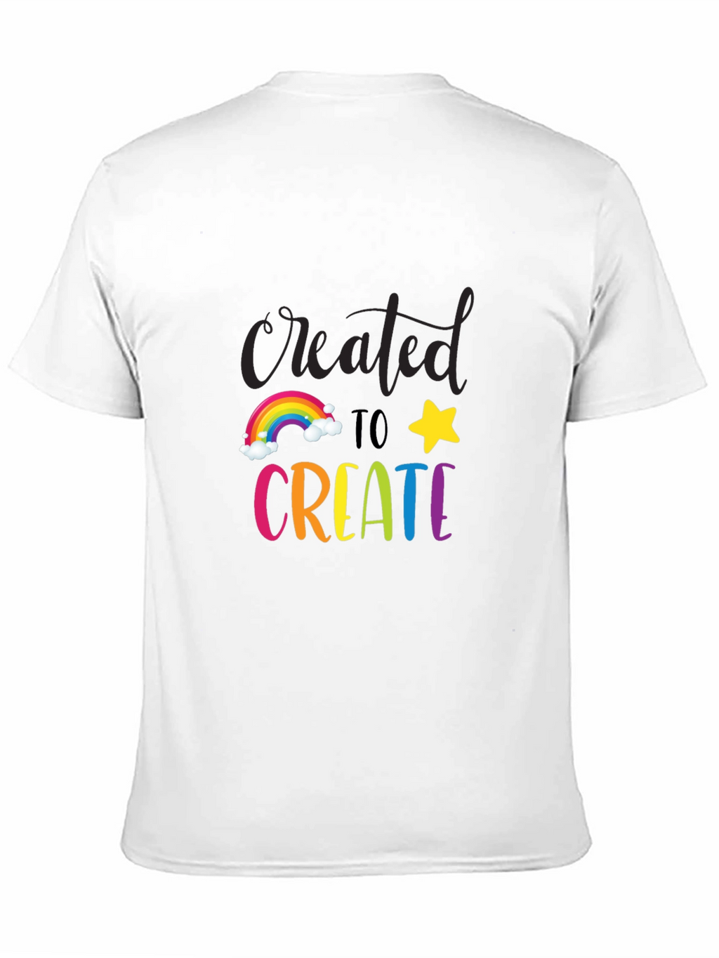 Created to Create Graphic Tee - Black Cotton Blend