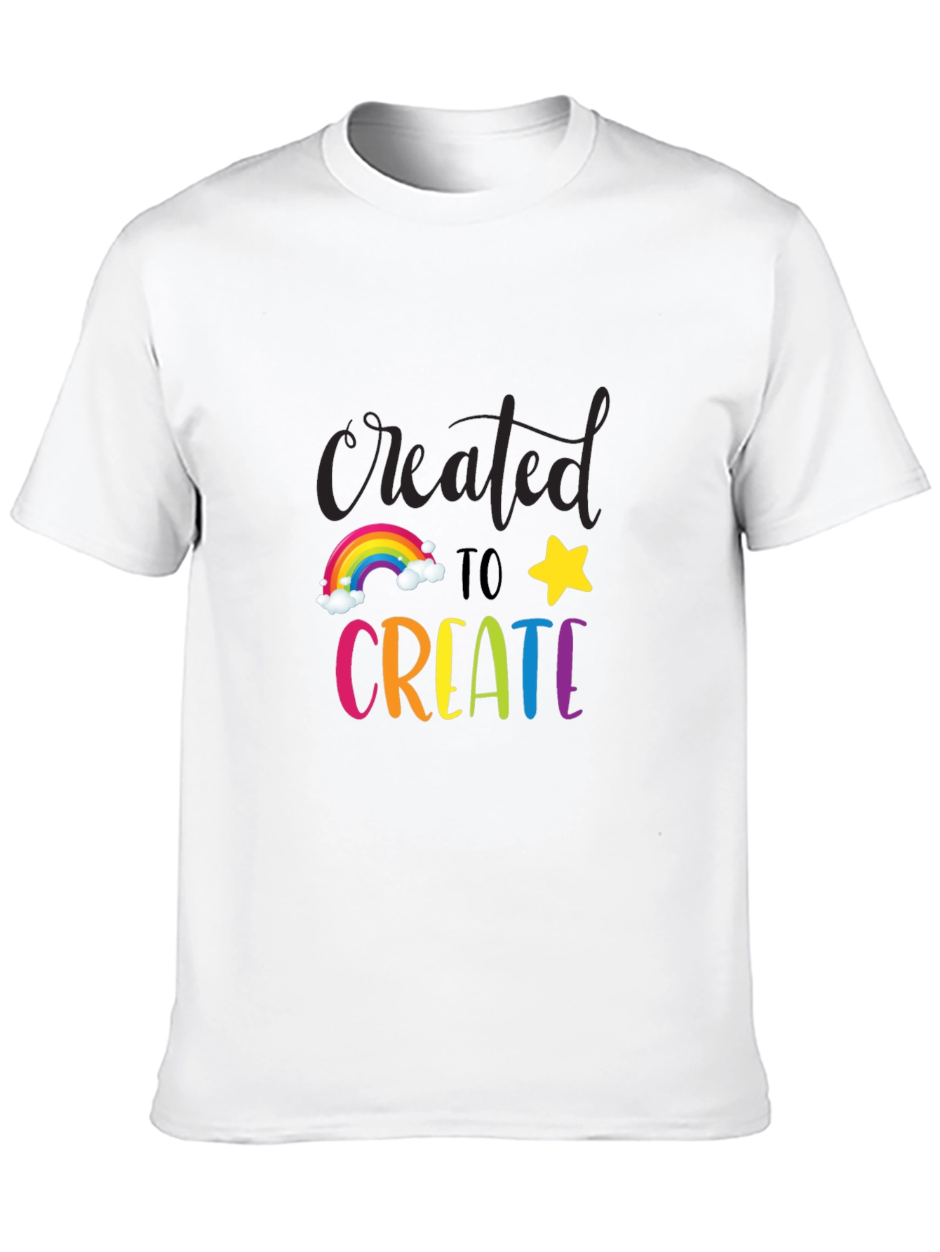 Created to Create Graphic Tee - Black Cotton Blend