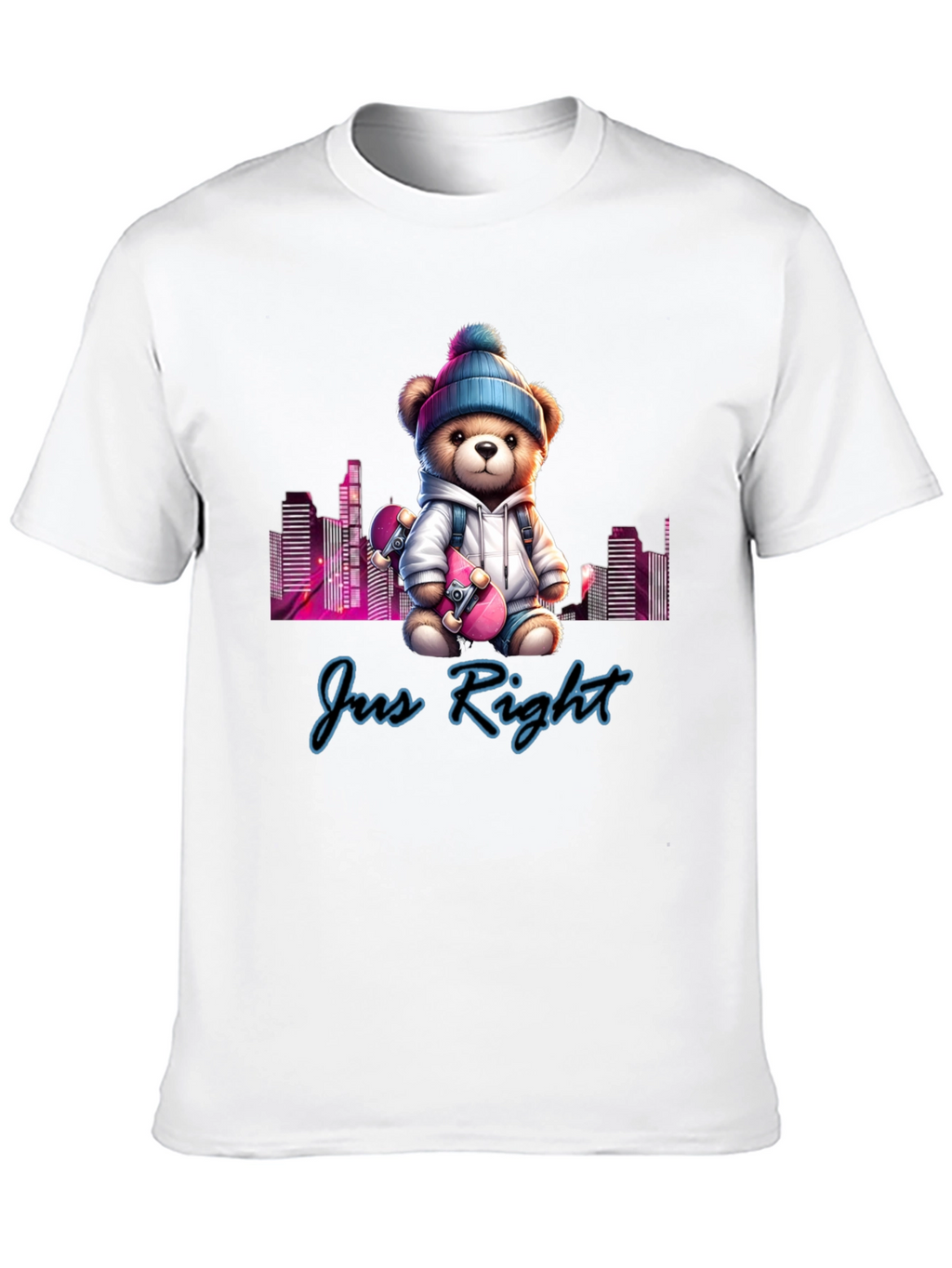 Just Right Teddy Bear Skater T-Shirt