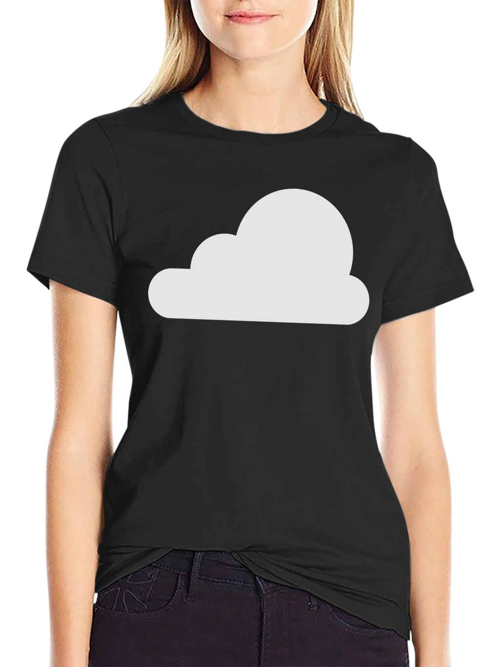 Cloud Graphic Black T-Shirt