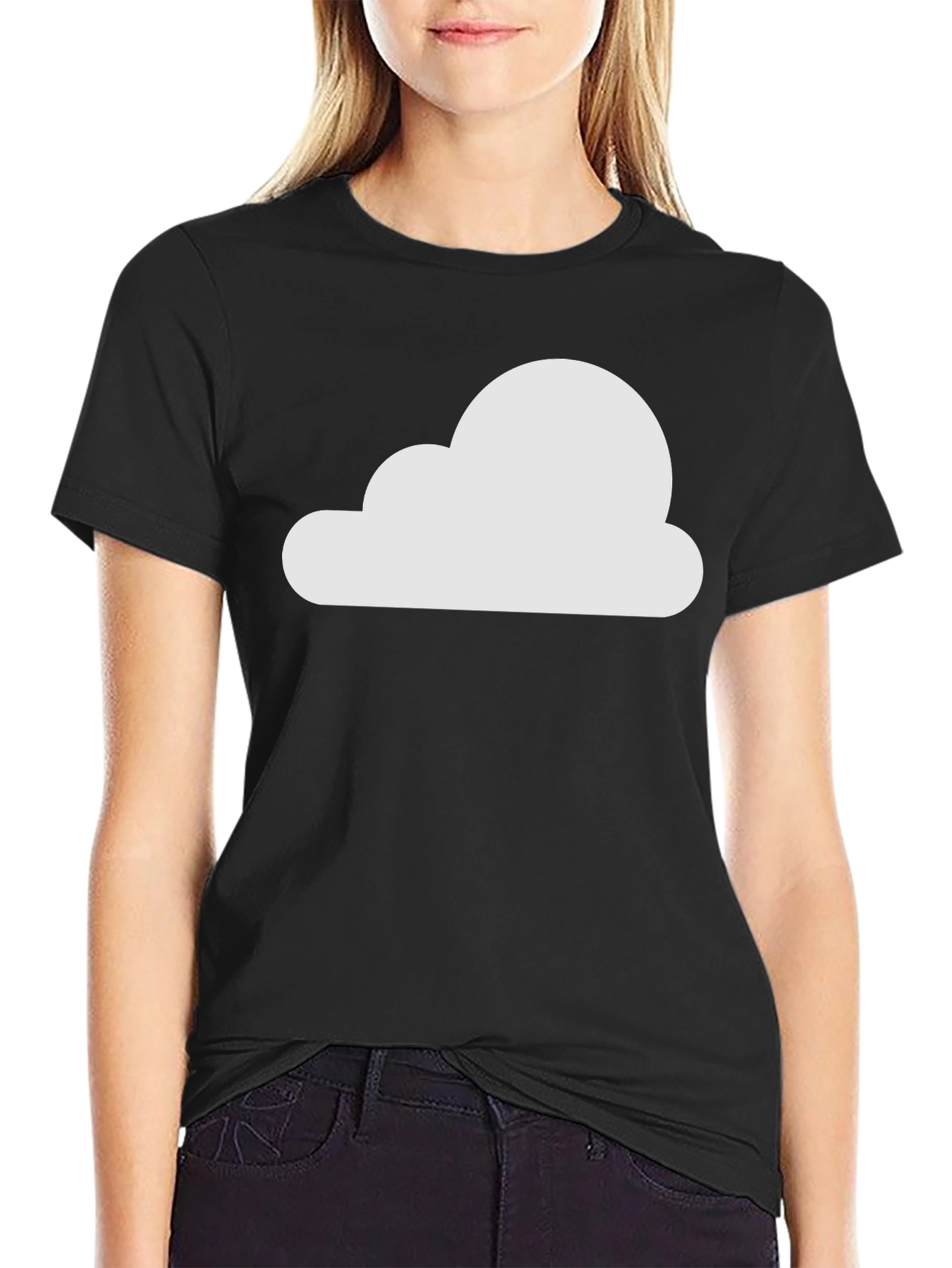 Cloud Graphic Black T-Shirt