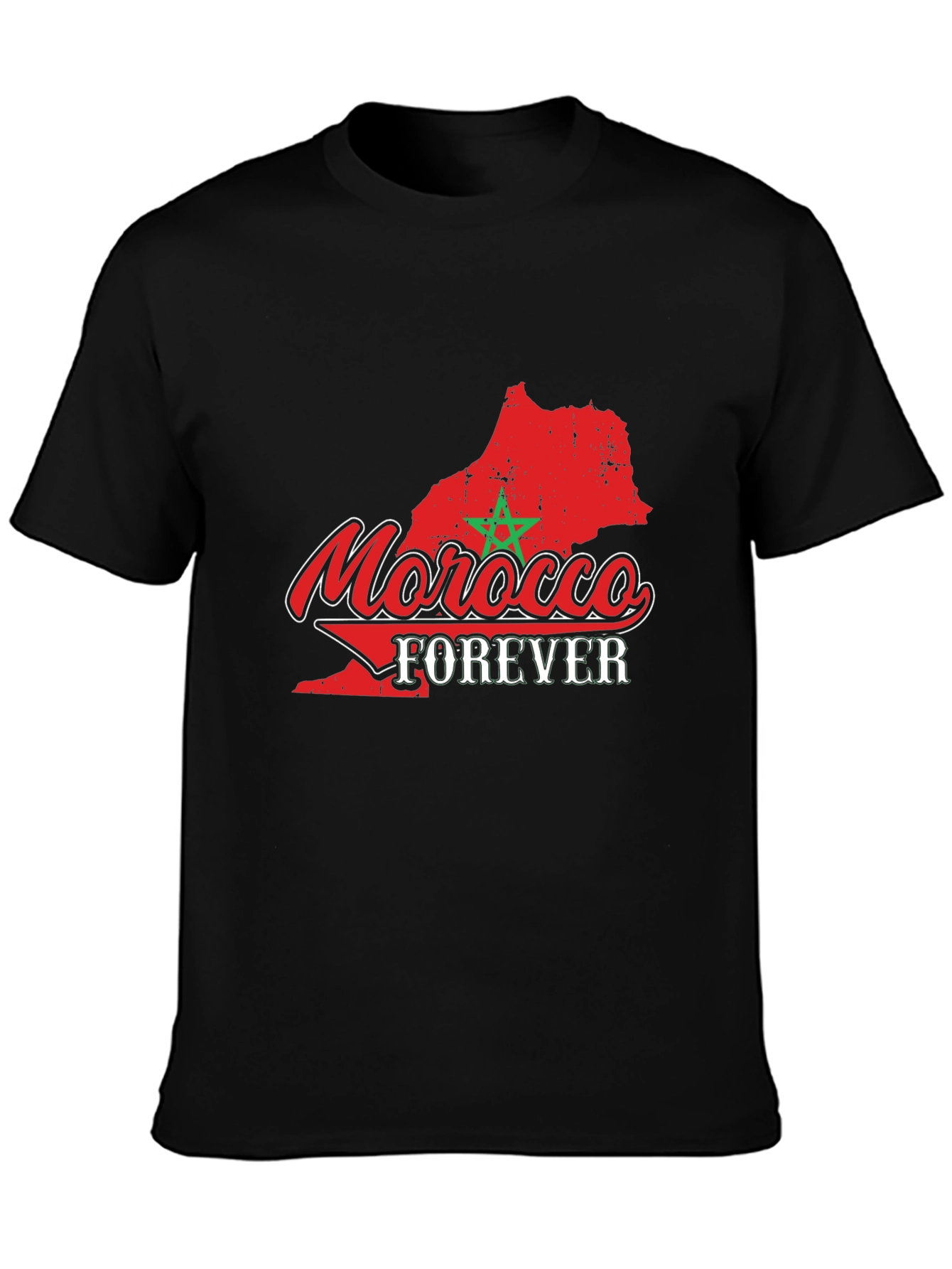 Morocco Forever Graphic T-Shirt - Black