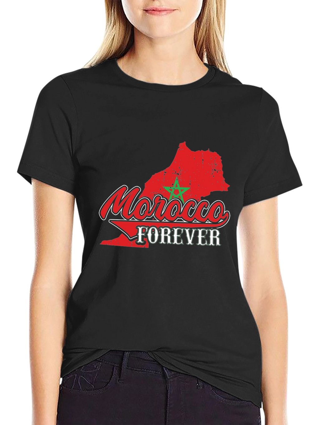 Morocco Forever Graphic T-Shirt - Black