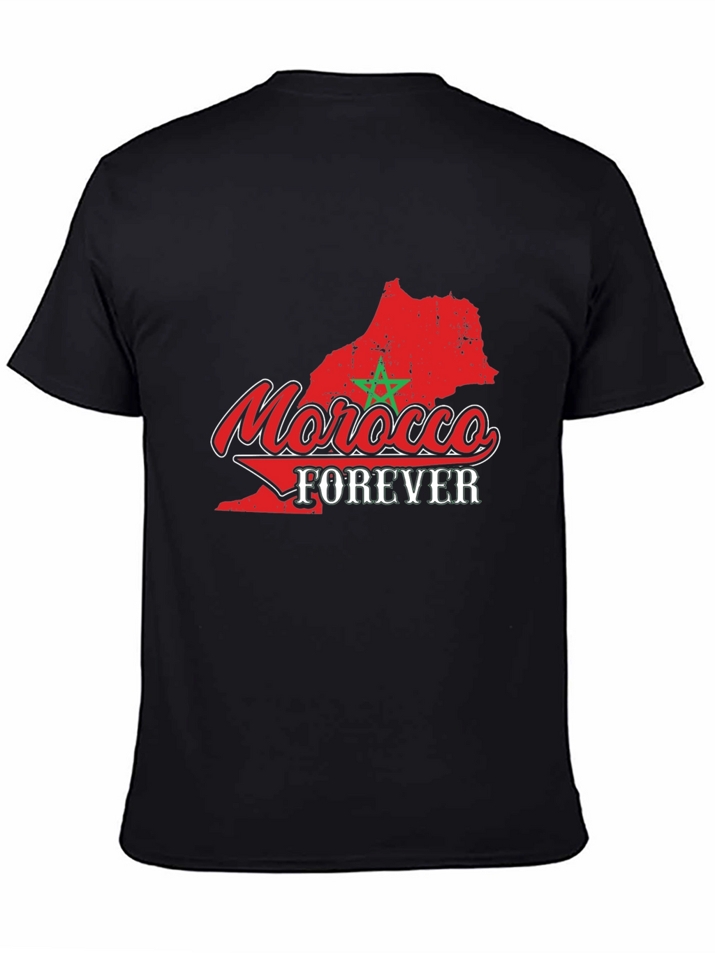 Morocco Forever Graphic T-Shirt - Black