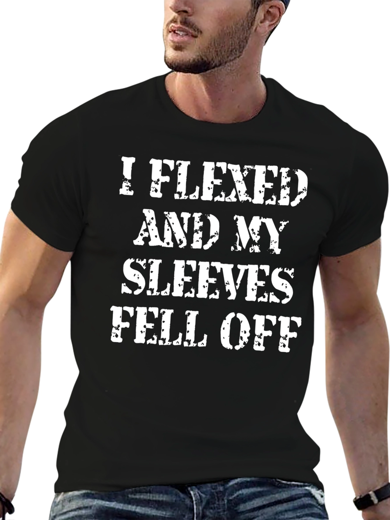 I Flexed And My Sleeves Fell Off Graphic Tee