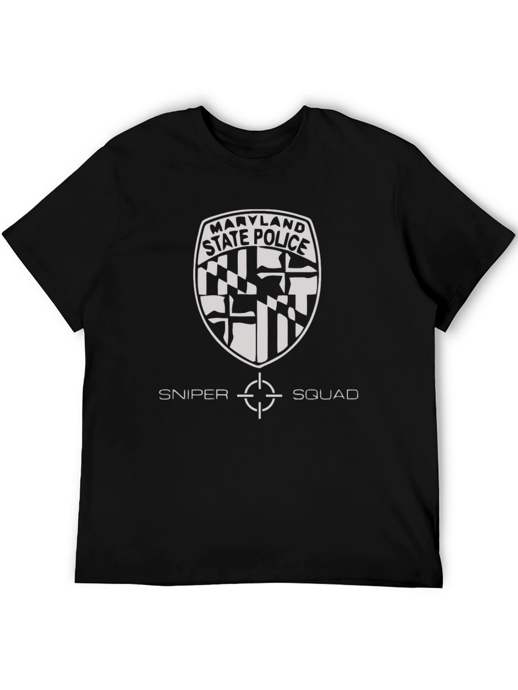 Maryland State Police Sniper Squad Black T-Shirt