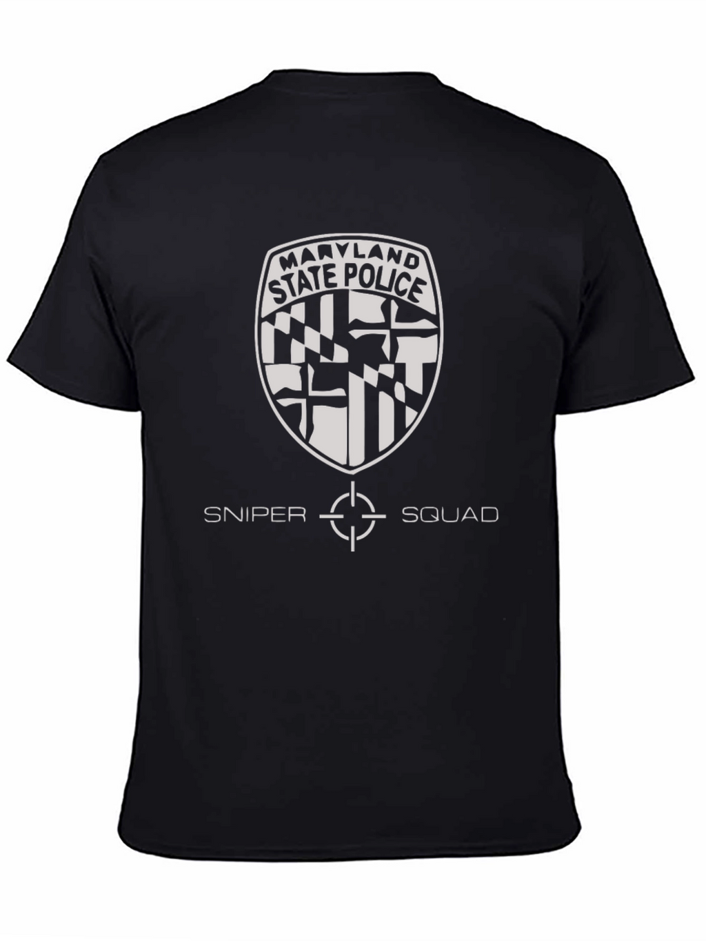 Maryland State Police Sniper Squad Black T-Shirt