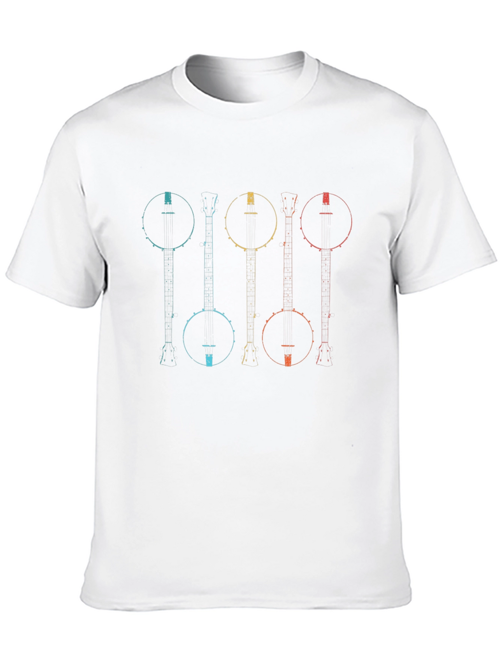 Retro Banjo Instrument Graphic Tee
