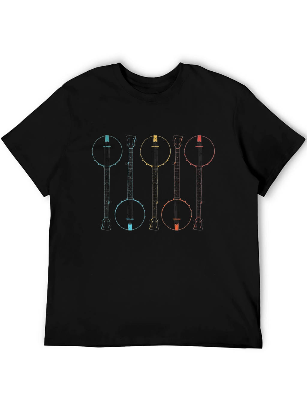 Retro Banjo Instrument Graphic Tee