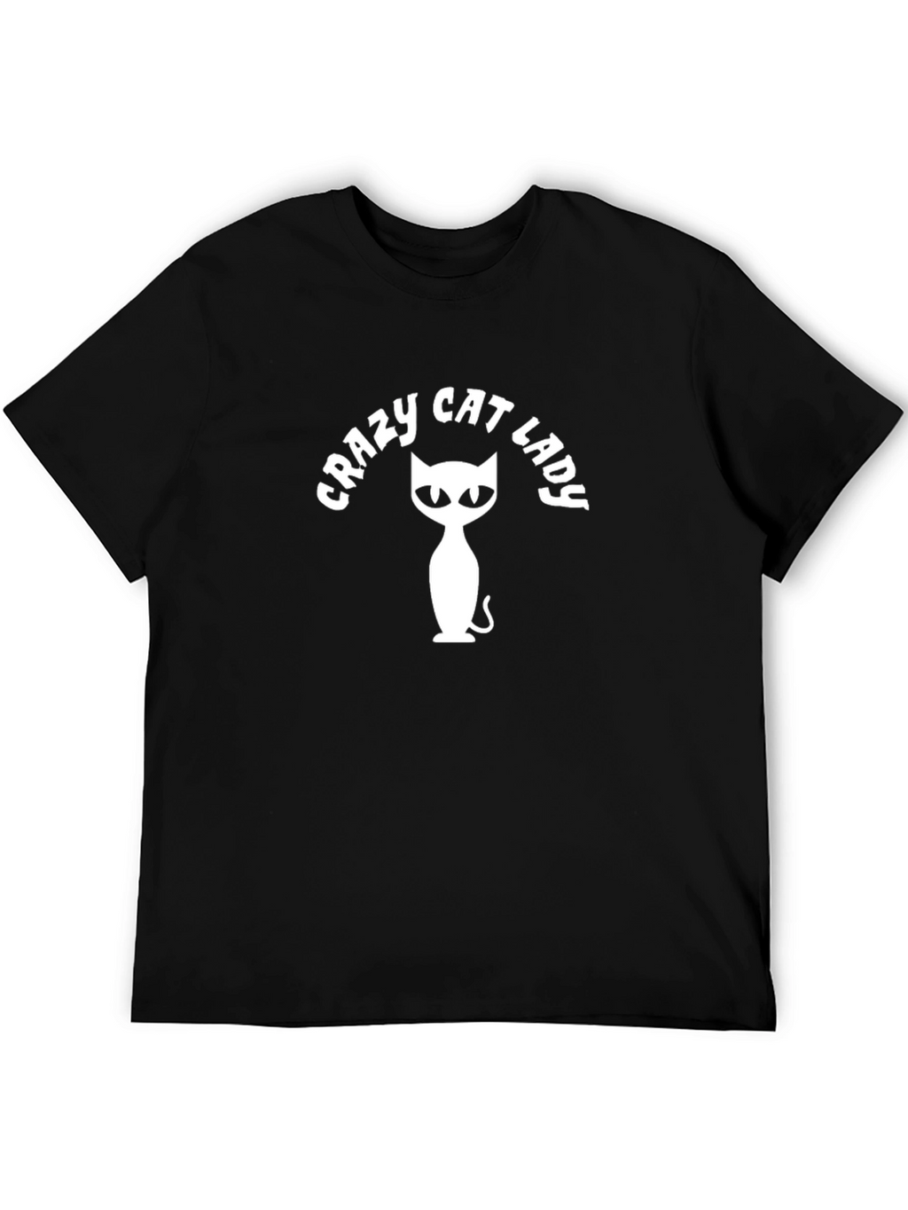 Crazy Cat Lady T-Shirt - Black Cat Lover Tee